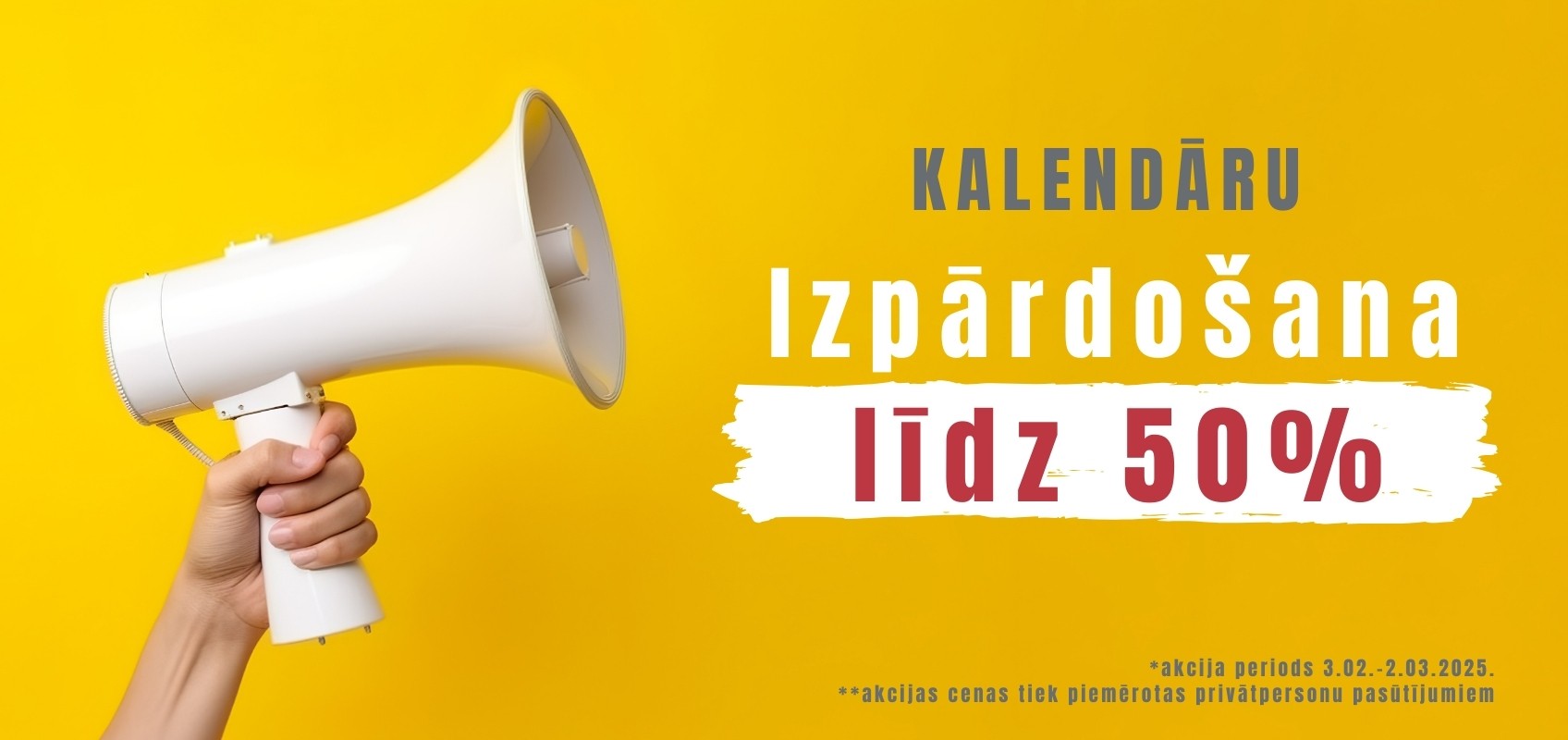 Kalendāru izpārdošana