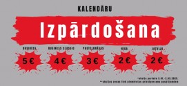 Kalendāru izpārdošana